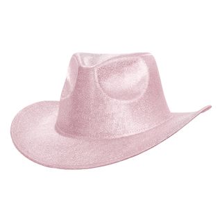 Cowboyhat Skinnende Lyserød