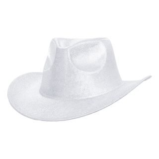 Cowboyhat Skinnende Sølv