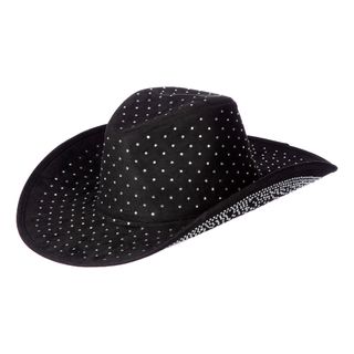 Cowboyhat Sort med Sten