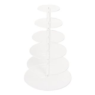 Cupcakestativ i Akrylplast Seks Niveauer