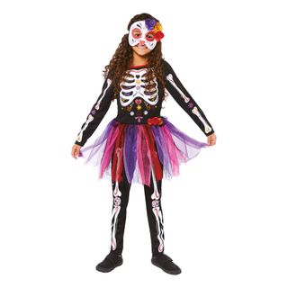 Day of the Dead Mekko Lasten Naamiaisasu