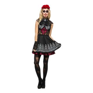 Day of the Dead Kjole Kostume