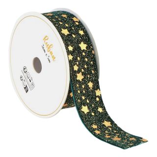 Samettinen Koristenauha Star Dust Vihreä