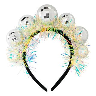 Hårbøjle Discokugler med Glimmer