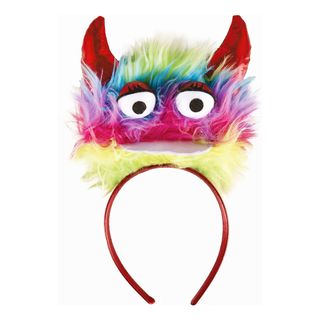 Hårbøjle Plys Monster med Horn