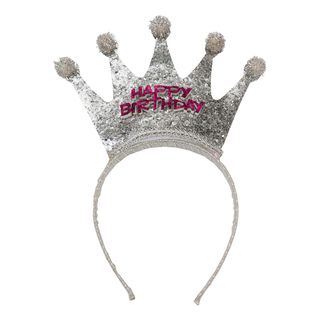 Diadem Happy Birthday med Krone