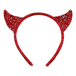 Diadem med Djævlehorn Glitrende