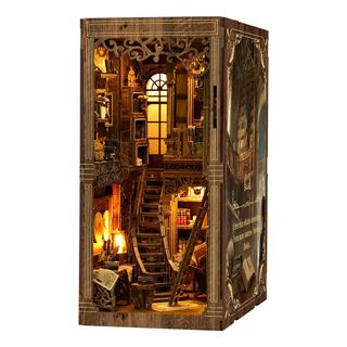DIY Book Nook Antiikkinen Kirjahuone LED