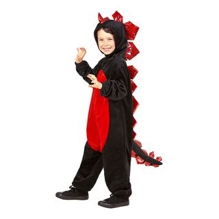 Drage Sort Børnekostume