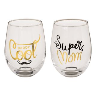 Drikkeglas Super Mom & Daddy Cool