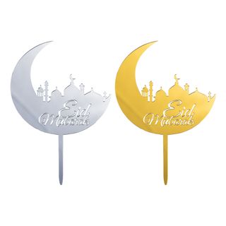 Eid Mubarak Cake Topper i Akrylplast