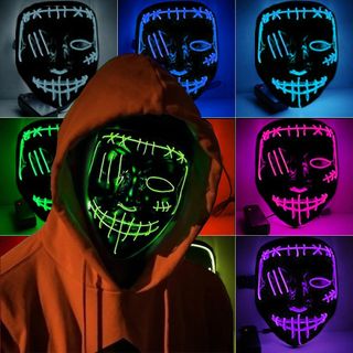 El Wire Purge 2 LED Maske