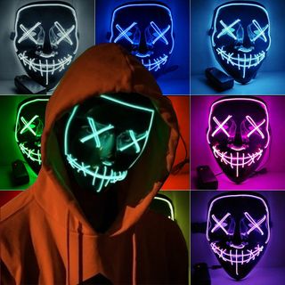 El Wire Purge LED Maske