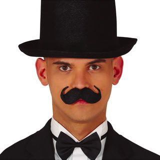 Engelsk Moustache Sort