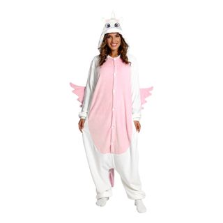 Enhörning Kigurumi Rosa Maskeraddräkt