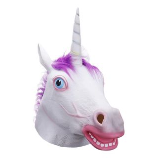 Enhjørning Latexmaske