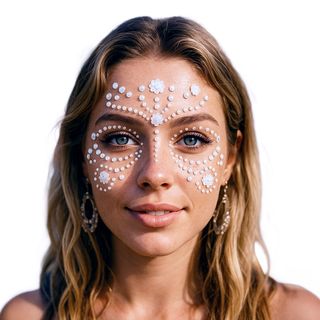 Face Jewels Perler Flower