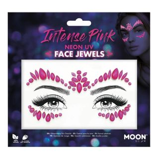 Moon Creations Face Jewels UV Neon Lyserød