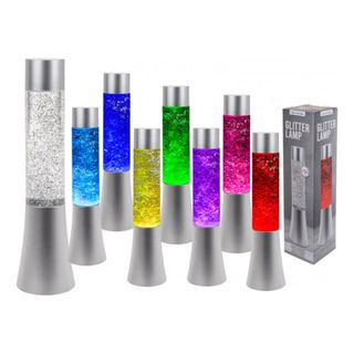 Farveskiftende Glitterlampe