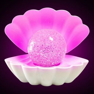 Fargeskiftende Glitterlampe Perle