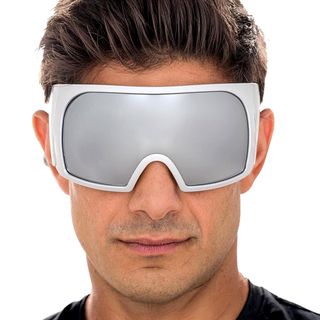 Festivalbriller Cyber Silver med Spejlvisir