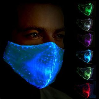Fiberoptisk LED Mundbind