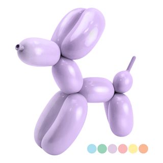 Figurballoner Pastel Mix Sæt