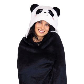 Plyds med hætte Panda