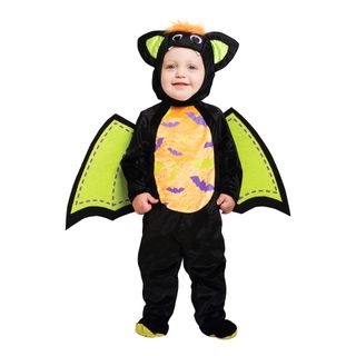Flagermus Grøn/Sort Babykostume