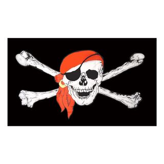 Flag Jolly Roger med Tørklæde