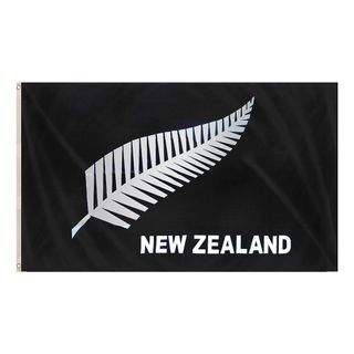 Flag New Zealand Sølvfjer