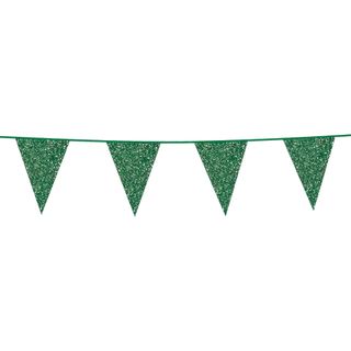Vimpelguirlande Glitter Grøn