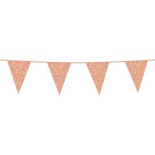 Vimpelguirlande Glitter Roséguld