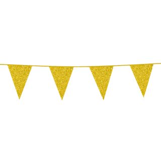 Vimpelguirlande Guld Glitter