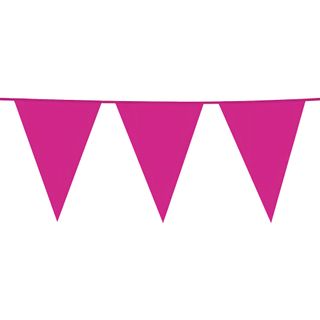 Vimpelguirlande Hot Pink Stor
