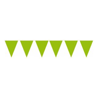 Vimpelguirlande Limegrøn