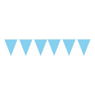 Vimpelguirlande Lyseblå