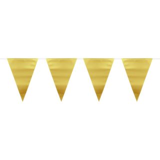 Vimpelguirlande Mat Guld