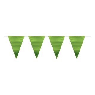 Vimpelguirlande Mat Limegrøn