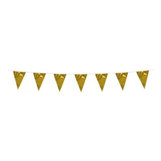 Vimpelguirlande Mini Metallisk Guld