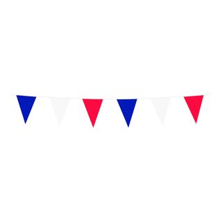 Vimpelguirlande Rød/Blå/Hvid