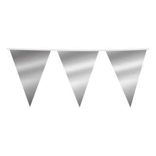 Vimpelguirlande Sølv Metallic