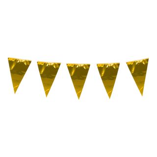 Vimpelguirlande Stor Metallic Guld