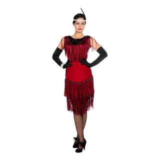 Flapper Kjole Charleston Ruby Kostume