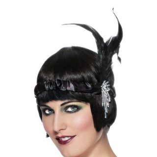Flapper Pandebånd med Fjer
