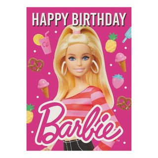Barbie-syntymäpäiväkortti