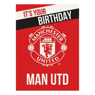 Manchester United -syntymäpäiväkortti