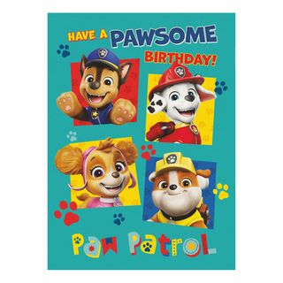Paw Patrol -syntymäpäiväkortti Vihreä