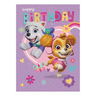 Paw Patrol Syntymäpäiväkortti Lila