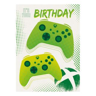 Xbox-peliohjain syntymäpäiväkortti